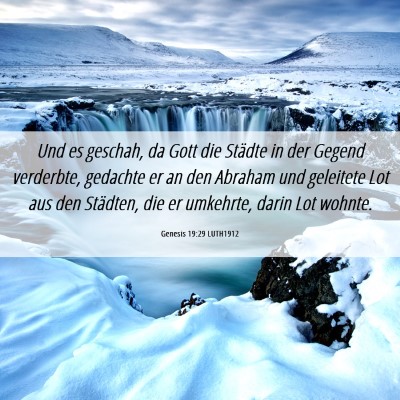 Picture 06 - Genesis 19:29 LUTH1912 - Und es geschah, da Gott die Städte in der Gegend - Bible Verse Picture