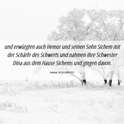 Picture 06 - Genesis 34:26 LUTH1912 - und erwürgten auch Hemor und seinen Sohn Sichem - Bible Verse Picture