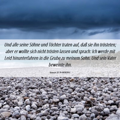 Picture 06 - Genesis 37:35 LUTH1912 - Und alle seine Söhne und Töchter traten auf, - Bible Verse Picture