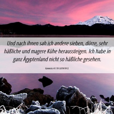Picture 06 - Genesis 41:19 LUTH1912 - Und nach ihnen sah ich andere sieben, dürre, - Bible Verse Picture