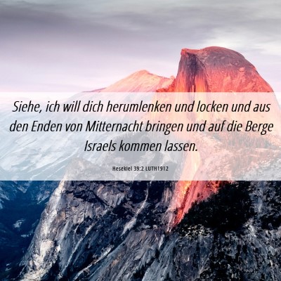 Picture 06 - Hesekiel 39:2 LUTH1912 - Siehe, ich will dich herumlenken und locken und - Bible Verse Picture