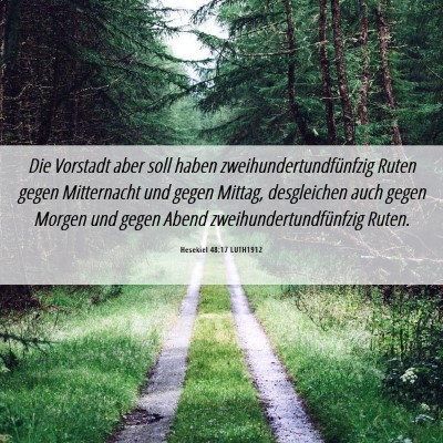 Picture 06 - Hesekiel 48:17 LUTH1912 - Die Vorstadt aber soll haben - Bible Verse Picture