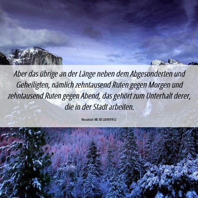 Picture 06 - Hesekiel 48:18 LUTH1912 - Aber das übrige an der Länge neben dem - Bible Verse Picture