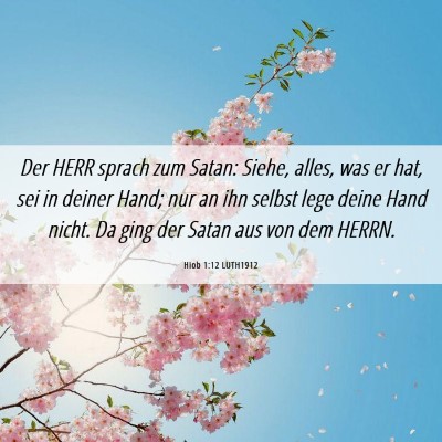 Picture 06 - Hiob 1:12 LUTH1912 - Der HERR sprach zum Satan: Siehe, alles, was er - Bible Verse Picture