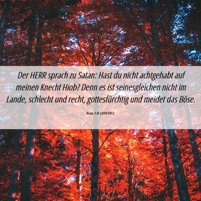Picture 06 - Hiob 1:8 LUTH1912 - Der HERR sprach zu Satan: Hast du nicht - Bible Verse Picture