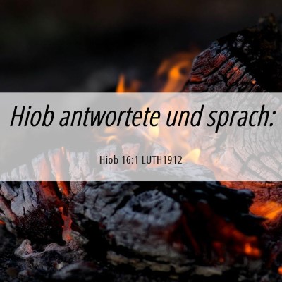 Picture 06 - Hiob 16:1 LUTH1912 - Hiob antwortete und - Bible Verse Picture