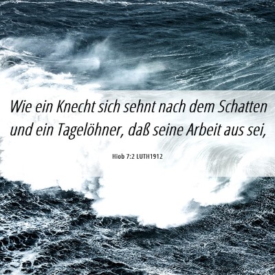 Picture 06 - Hiob 7:2 LUTH1912 - Wie ein Knecht sich sehnt nach dem Schatten und - Bible Verse Picture