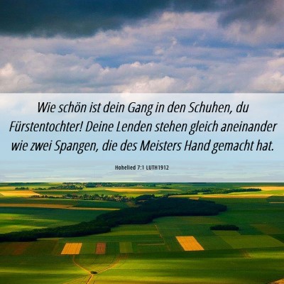 Picture 06 - Hohelied 7:1 LUTH1912 - Wie schön ist dein Gang in den Schuhen, du - Bible Verse Picture