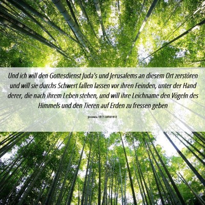 Picture 06 - Jeremia 19:7 LUTH1912 - Und ich will den Gottesdienst Juda's und - Bible Verse Picture