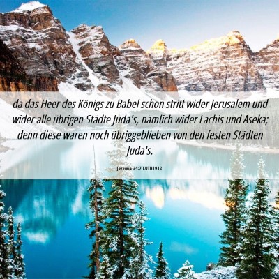 Picture 06 - Jeremia 34:7 LUTH1912 - da das Heer des Königs zu Babel schon stritt - Bible Verse Picture