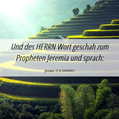 Picture 06 - Jeremia 37:6 LUTH1912 - Und des HERRN Wort geschah zum Propheten Jeremia - Bible Verse Picture