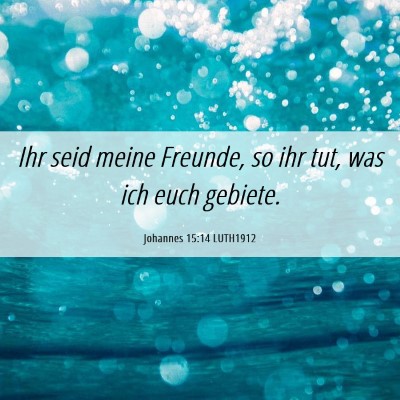 Picture 06 - Johannes 15:14 LUTH1912 - Ihr seid meine Freunde, so ihr tut, was ich euch - Bible Verse Picture