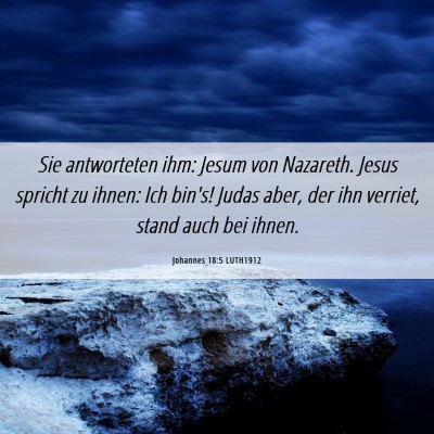 Picture 06 - Johannes 18:5 LUTH1912 - Sie antworteten ihm: Jesum von Nazareth. Jesus - Bible Verse Picture