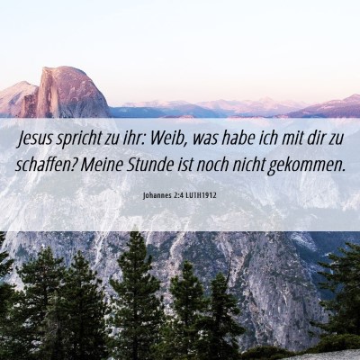 Picture 06 - Johannes 2:4 LUTH1912 - Jesus spricht zu ihr: Weib, was habe ich mit dir - Bible Verse Picture