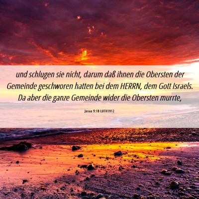 Picture 06 - Josua 9:18 LUTH1912 - und schlugen sie nicht, darum daß ihnen die - Bible Verse Picture