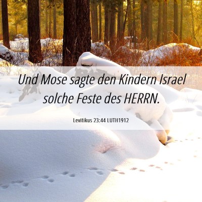 Picture 06 - Levitikus 23:44 LUTH1912 - Und Mose sagte den Kindern Israel solche Feste - Bible Verse Picture