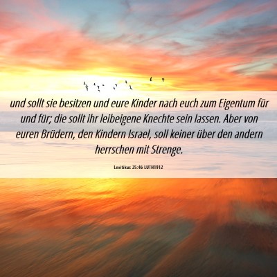 Picture 06 - Levitikus 25:46 LUTH1912 - und sollt sie besitzen und eure Kinder nach euch - Bible Verse Picture