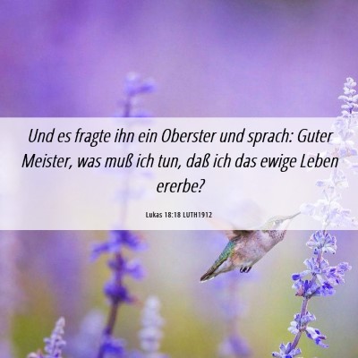 Picture 06 - Lukas 18:18 LUTH1912 - Und es fragte ihn ein Oberster und sprach: Guter - Bible Verse Picture