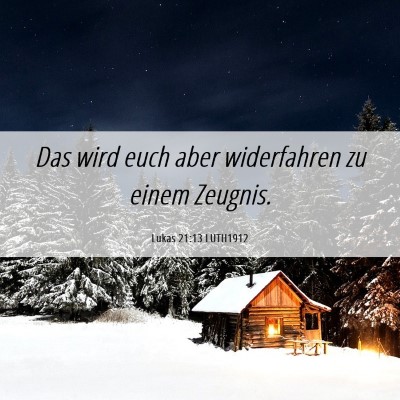 Picture 06 - Lukas 21:13 LUTH1912 - Das wird euch aber widerfahren zu einem - Bible Verse Picture