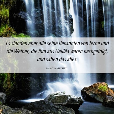 Picture 06 - Lukas 23:49 LUTH1912 - Es standen aber alle seine Bekannten von ferne - Bible Verse Picture