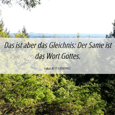 Picture 06 - Lukas 8:11 LUTH1912 - Das ist aber das Gleichnis: Der Same ist das Wort - Bible Verse Picture