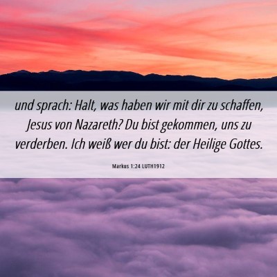 Picture 06 - Markus 1:24 LUTH1912 - und sprach: Halt, was haben wir mit dir zu - Bible Verse Picture