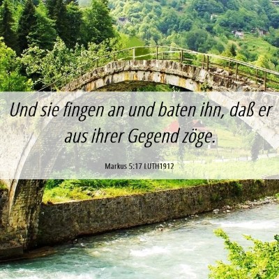 Picture 06 - Markus 5:17 LUTH1912 - Und sie fingen an und baten ihn, daß er aus - Bible Verse Picture