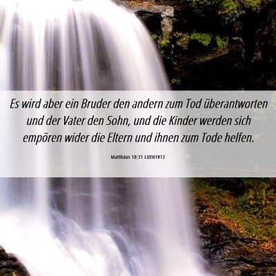 Picture 06 - Matthäus 10:21 LUTH1912 - Es wird aber ein Bruder den andern zum Tod - Bible Verse Picture