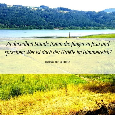 Picture 06 - Matthäus 18:1 LUTH1912 - Zu derselben Stunde traten die Jünger zu Jesu - Bible Verse Picture