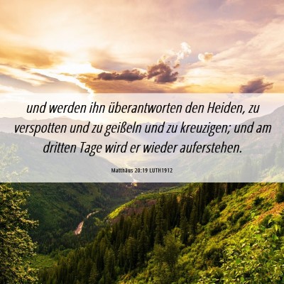 Picture 06 - Matthäus 20:19 LUTH1912 - und werden ihn überantworten den Heiden, zu - Bible Verse Picture