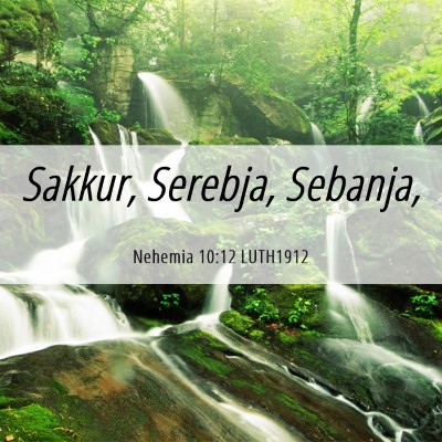 Picture 06 - Nehemia 10:12 LUTH1912 - Sakkur, Serebja, - Bible Verse Picture