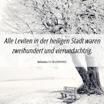 Picture 06 - Nehemia 11:18 LUTH1912 - Alle Leviten in der heiligen Stadt waren - Bible Verse Picture