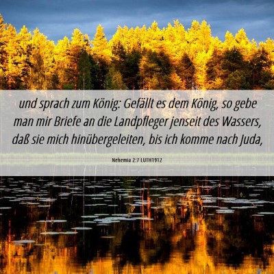 Picture 06 - Nehemia 2:7 LUTH1912 - und sprach zum König: Gefällt es dem König, so - Bible Verse Picture