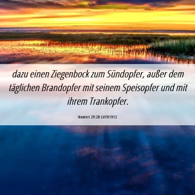 Picture 06 - Numeri 29:28 LUTH1912 - dazu einen Ziegenbock zum Sündopfer, außer dem - Bible Verse Picture