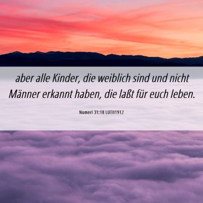 Picture 06 - Numeri 31:18 LUTH1912 - aber alle Kinder, die weiblich sind und nicht - Bible Verse Picture