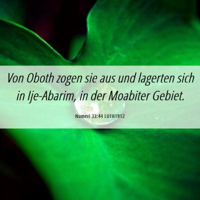 Picture 06 - Numeri 33:44 LUTH1912 - Von Oboth zogen sie aus und lagerten sich in - Bible Verse Picture