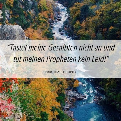 Picture 06 - Psalm 105:15 LUTH1912 - “Tastet meine Gesalbten nicht an und tut meinen - Bible Verse Picture
