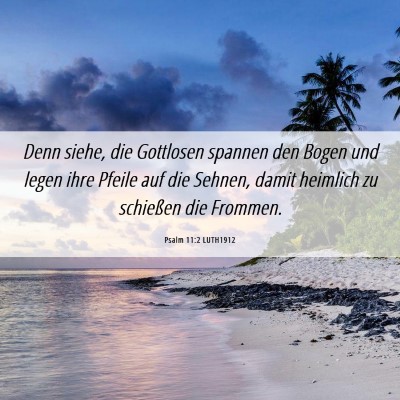 Picture 06 - Psalm 11:2 LUTH1912 - Denn siehe, die Gottlosen spannen den Bogen und - Bible Verse Picture