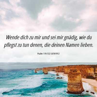 Picture 06 - Psalm 119:132 LUTH1912 - Wende dich zu mir und sei mir gnädig, wie du - Bible Verse Picture
