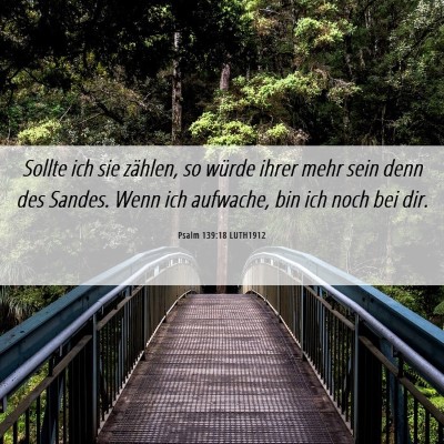 Picture 06 - Psalm 139:18 LUTH1912 - Sollte ich sie zählen, so würde ihrer mehr sein - Bible Verse Picture
