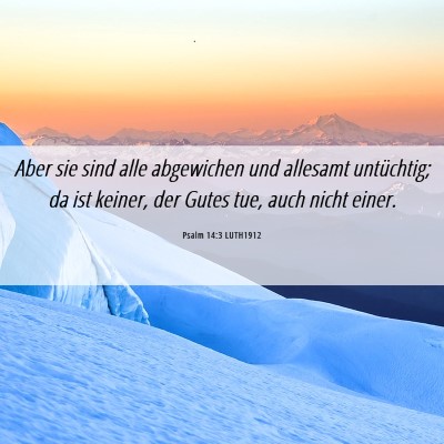 Picture 06 - Psalm 14:3 LUTH1912 - Aber sie sind alle abgewichen und allesamt - Bible Verse Picture