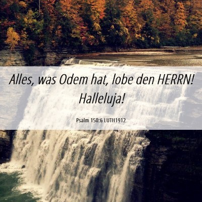 Picture 06 - Psalm 150:6 LUTH1912 - Alles, was Odem hat, lobe den HERRN! - Bible Verse Picture
