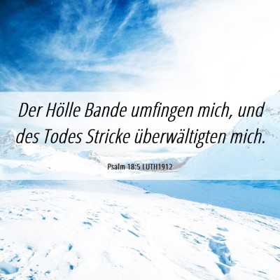 Picture 06 - Psalm 18:5 LUTH1912 - Der Hölle Bande umfingen mich, und des Todes - Bible Verse Picture