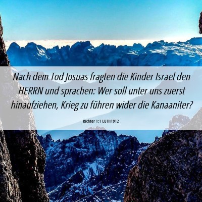 Picture 06 - Richter 1:1 LUTH1912 - Nach dem Tod Josuas fragten die Kinder Israel den - Bible Verse Picture