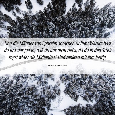 Picture 06 - Richter 8:1 LUTH1912 - Und die Männer von Ephraim sprachen zu ihm: - Bible Verse Picture