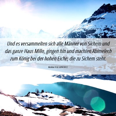 Picture 06 - Richter 9:6 LUTH1912 - Und es versammelten sich alle Männer von Sichem - Bible Verse Picture