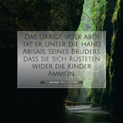 Picture 07 - 1 Chronik 19:11 LUTH1912 - Das übrige Volk aber tat er unter die Hand - Bible Verse Picture