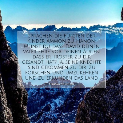 Picture 07 - 1 Chronik 19:3 LUTH1912 - sprachen die Fürsten der Kinder Ammon zu Hanon: - Bible Verse Picture