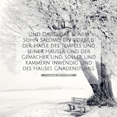 Picture 07 - 1 Chronik 28:11 LUTH1912 - Und David gab seinem Sohn Salomo ein Vorbild der - Bible Verse Picture