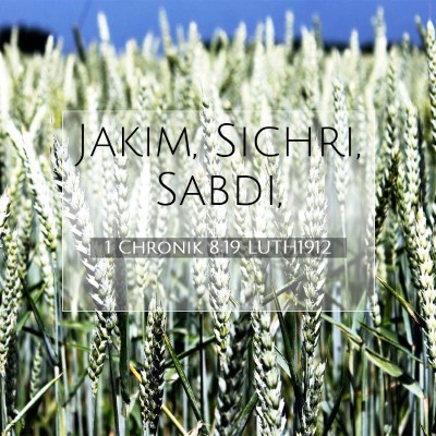 Picture 07 - 1 Chronik 8:19 LUTH1912 - Jakim, Sichri, - Bible Verse Picture